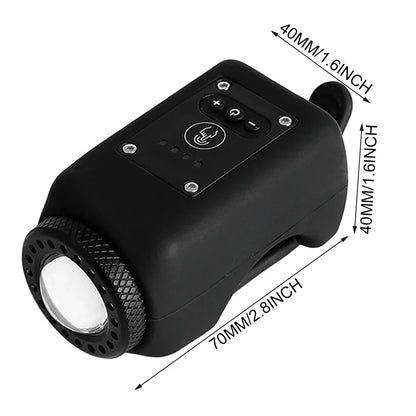 Mountain Bike Electronic Horns Bell With LED Light Rechargeable High Brightness LED Handlebar Lamp For Children's Bike