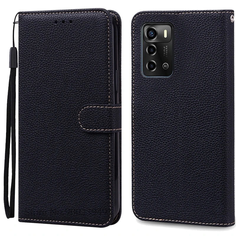 For ZTE Blade V40 Vita Case Soft Silicone Back Cover For ZTE Blade V40 Vita Case Leather Wallet Flip Cover Fundas