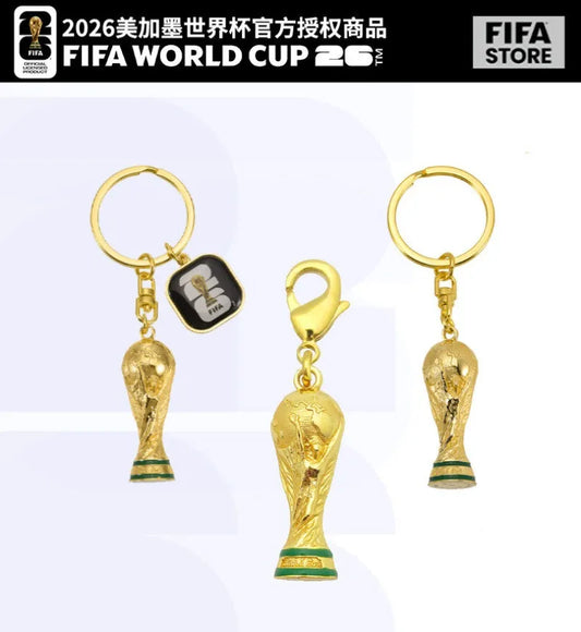 FIFA Official 2026 World Cup Trophy Keychain Authentic World Cup Merchandise Football Fan Gift Pendant