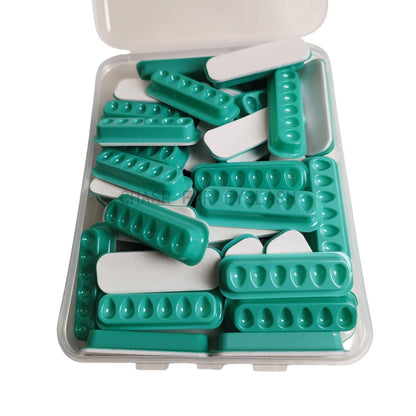 50PCS=1BOX Self Adhering Eyelash Extension Lash Glue Tray Wells Fan maker Private Label  Available