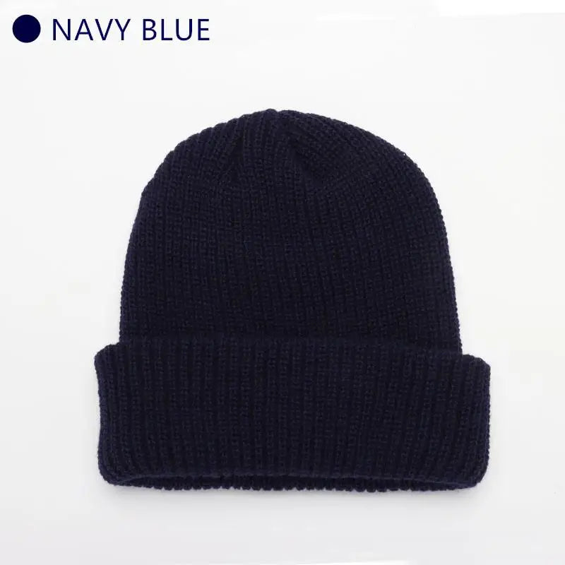 Winter Warm Beanies Casual Short Thread Hip Hop Hat Adult Men Female Knitted Skull Cap Elastic Unisex