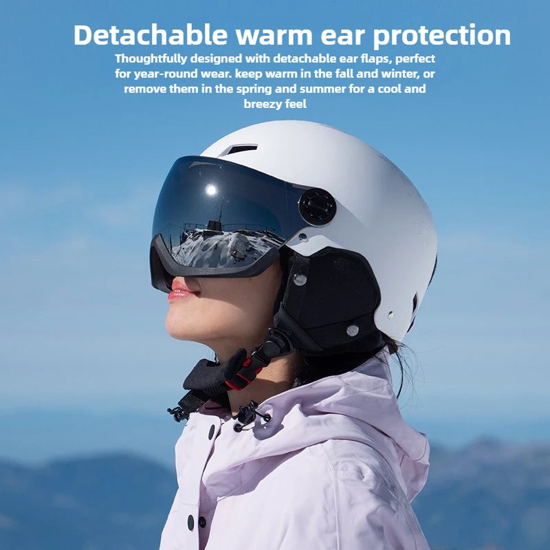 Eastinear Snowboard helmet Ski Helmet Men Snow Goggles In One Anti-Impact For Adult Women Ski Skateboard Snowboard Safety Helmet