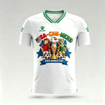 KELME USA-Mexico-Canada World Cup Summer Men's Short-Sleeve T-Shirt – A Best-Selling Collaborative Design