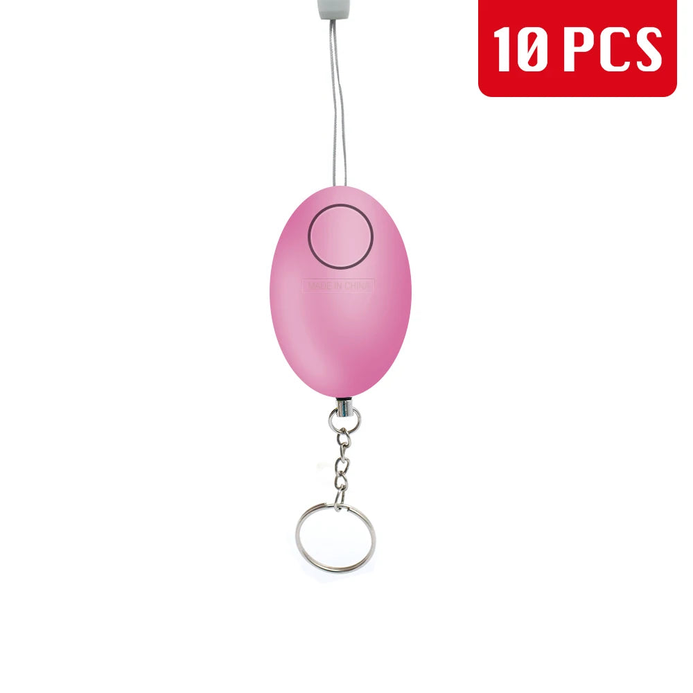 Cheap Self Defense Alarm 120dB Egg Shape Girl Women Security Protect Alert Personal Safety Scream Loud Keychain Emergency Alarm