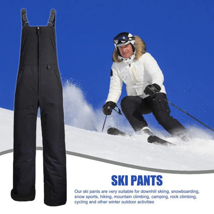 Insulated Ski Pants Overalls Ripstop Warm Insulated Snowboard Overalls Comfortable Snow Bibs Ski Pants For Men & Women S-4XL