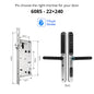 Waterproof TTLock Outdoor Gate Fingerprint Bluetooth APP RFID Code Keyless Electronic Smart Door Lock for Glass Aluminum Sliding