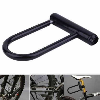 Bicycle U Lock Portables MTB Road Mountain Bike Wheel Lock Steel Anti-theft Safety Motorcycle Scooter Cycling Bicycle Accessorie