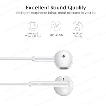 3.5mm In-ear Earbuds Earphone  Headphone with Microphone Stereo Earbuds Sports In-line Control For Phones MP3 MP4 PSP