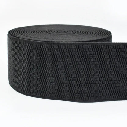 1-5M Meetee 2.5-10cm Black Elastic Bands Stretch Rubber Webbing Tapes for Skirt Waistband Belt DIY Clothing Sewing Accessories