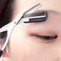 Stainless Steel Eyebrow Trimmer Scissors & Comb Set - Precision Grooming Tool for Men and Women - Effortless Hair Removal