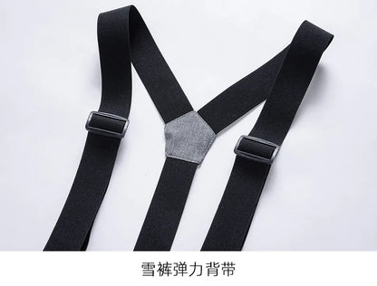 Cheap Women's and Men's Ice Snow Pants Outdoor Snowboarding Clothing Strap Trousers Skiing Suit Wear 10K Waterproof
