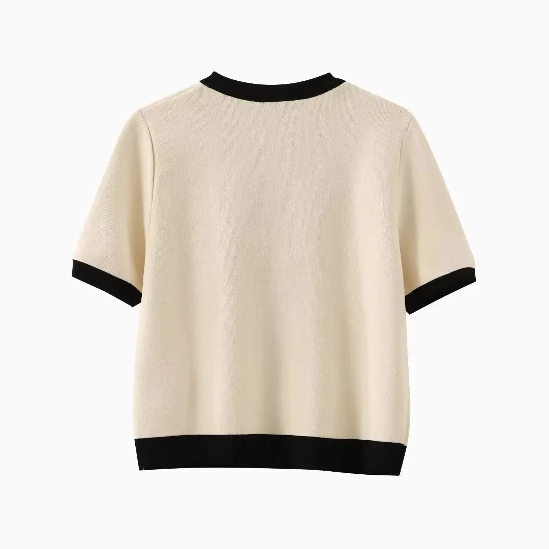 TRAFZA Autumn Fashion Women Sweater Coats Solid O-Neck Long Sleeves Pockets Buttons Single Breasted Female Casual Knitted Coat
