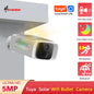 Tuya Wifi Solar Bullet Camera Outdoor 5MP Waterproof Battery Powered CCTV Surveillance Security Camera Wireless 2 Way Audio