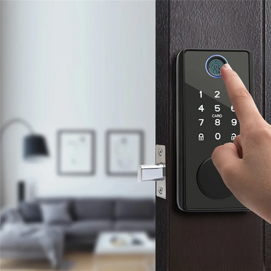 A72T Tuya App Remote Control Smart Door Lock Indoor House Electronic Lock Deadbolt Withkeys Lock