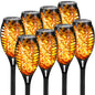 12LED Solar Flame Light Outdoor,Waterproof 12LEDs Torches Landscape Lamp for Outdoor Courtyard Garden Yard,Halloween Decorations