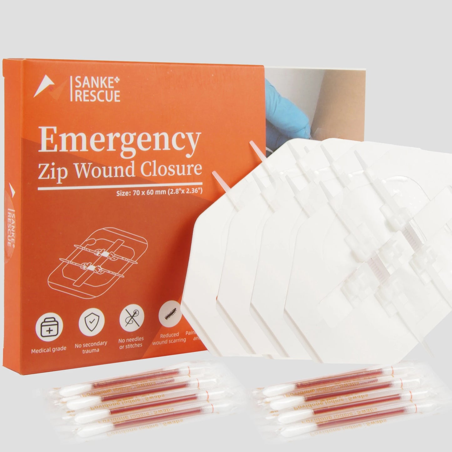 Zipper Band-aid Painless Wound Closure Device Suture-free Wound Dressing Patches Zip Suture Reducer Band Aid