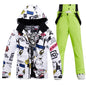 Ski Suit Men And Women Super Warm Thicken Waterproof Windproof Winter Snow Suits Skiing And Snowboarding Jackets + Pants Brands