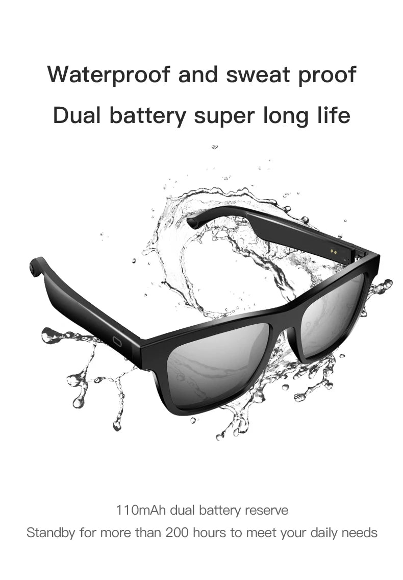 2025 E13PRO New Smart Glasses AI Translation Glasses Bluetooth Audio Glasses Bluetooth Earphones 15 Day Standby
