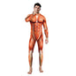 Women's Halloween Horror Role Bloodstained Jumpsuit Scary Cosplay Costume Bodysuit Uniform for Party