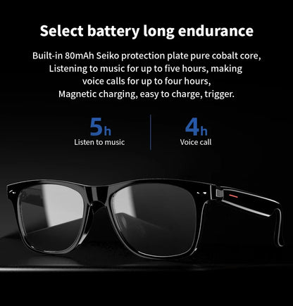 For Xiaomi E13 Smart Glasses:Blue Light Filtering Polarized Sunglass Lenses Audio Built-in Mic & Speakers Touch Voice Assistant