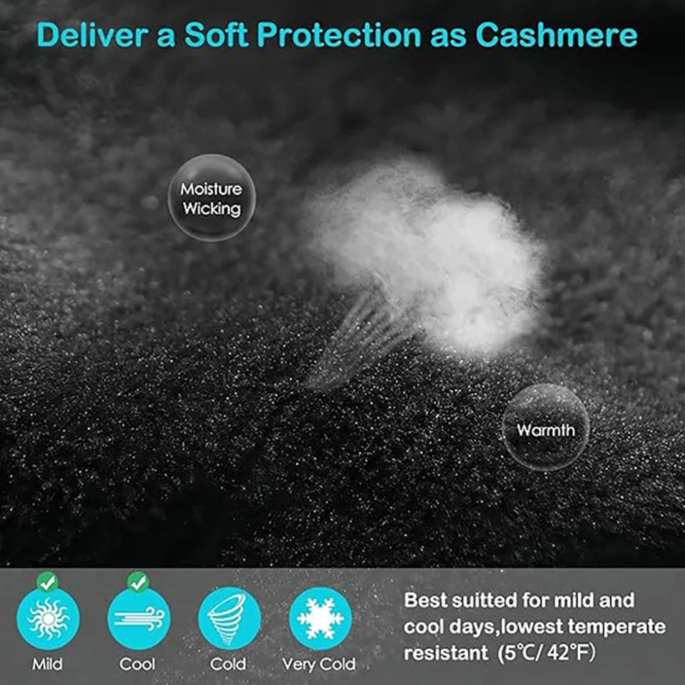 Winter Warm Touch Screen Gloves Outdoor Windproof Waterproof Cold-proof Gloves Men Driving Cycling Fishing Ski Gloves