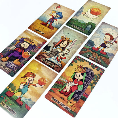 Hot Selling New 12x7cm Old School Tarot Cards A 78 Deck Oracle Leisure Entertainment Card Family Gathering Divination Board Game