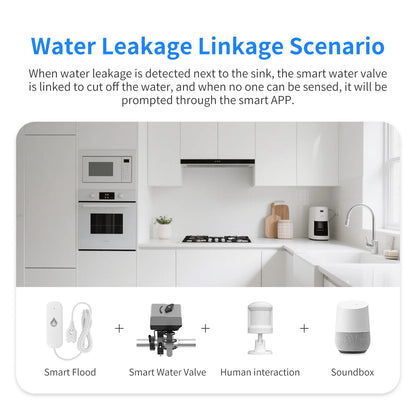 Tuya WiFi/Zigbee Water Leakage Alarm Sensor Smart Home Flood Leak Detector Smart Life Products App Remote Monitoring