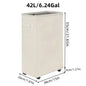 1PC Laundry Basket With Wheels And Lid,Closed Laundry Hamper,Suitable For Bedrooms,Bathtubs,Laundry,Dormitories