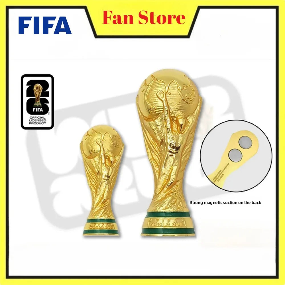 FIFA Official Licensed 2026 World Cup USA Canada Mexico Trophy Fridge Magnet Magnetic Decor Sports Souvenir Fan Gift Collectible