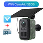 UBOX 5MP Mini 4G Solar Camera Outdoor WiFi Surveillance Camera Camouflage Wildlife Cam CCTV PIR Detection Color/IR Night Vision