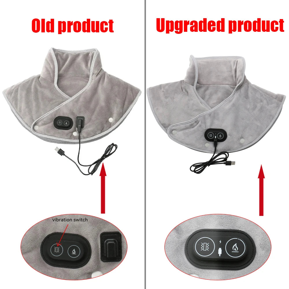 Electric Heating Pad Neck Shoulder Shawl Winter Rapid Heating Blanket Heated Massage Cape Pad Cervical Massager Relieve Fatigue