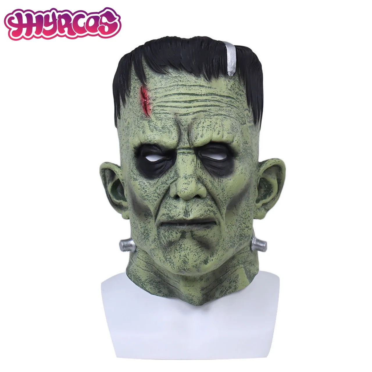 Halloween Frankenstein Cosplay Monster Costume Dr. Frank Mens Roleplay Outfit Mask Mad Scientist Green Suit Movie Party Scary