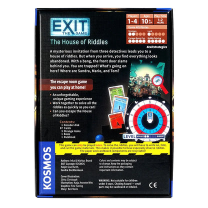 EXIT: The House of Riddles - Unique Escape Room Game - 1-4 Players - Puzzle Solving Strategy Board Games