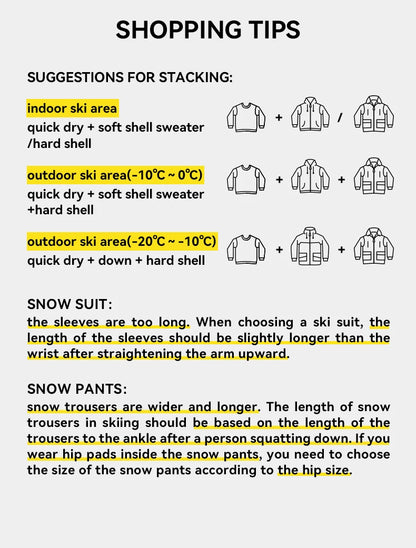 VECTOR Brand Men Women Ski Jacket Winter Warm Windproof Waterproof Ski Suit Outdoor Sports Snowboard Coat Splicing double plate