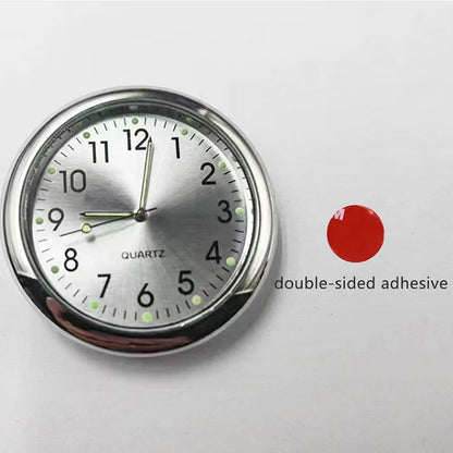 40Mm Luminous Car Clock Waterproof Mini Electronic Clock Quartz Watch Bicycle Motorcycle Watch Auto Dashboard Clock In Car
