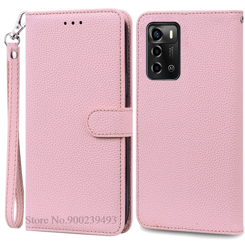 For ZTE Blade V40 Vita Case Soft Silicone Back Cover For ZTE Blade V40 Vita Case Leather Wallet Flip Cover Fundas