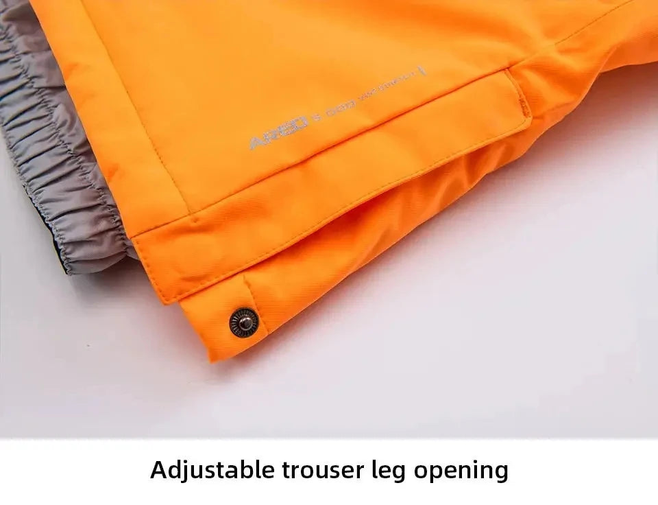 New High Quality Men Women Winter Thick Warm Skiing Pants Windproof Waterproof Breathable Suspender Trousers Snowboard Pants
