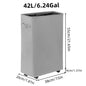 1PC Laundry Basket With Wheels And Lid,Closed Laundry Hamper,Suitable For Bedrooms,Bathtubs,Laundry,Dormitories