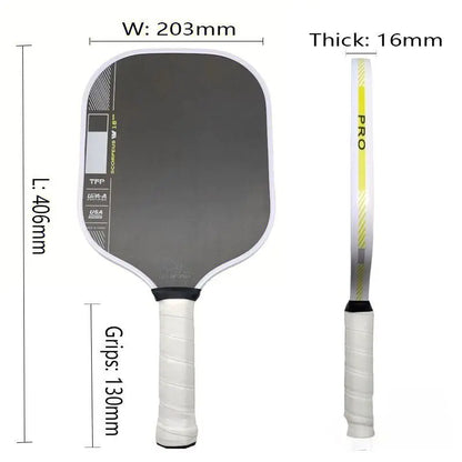 Perseus Pro IV BEN JOHNS Thickness TFP Foam GEN4 Core Thermoformed Toray T700 Carbon Fiber Pickleball Paddles