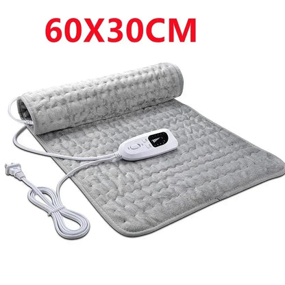 Electric Heating Pad Adjustable Warm Body Blanket Heated Blanket Waist Back Leg Warming Mat with Intelligent Timing Heated Pad