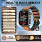 2025 New Mcro Phsical Examination 650nm Laser Therapy ECG Urci Acid Blood Fat Smart Watch Men Blood Pressure Heart Rate Bracelet