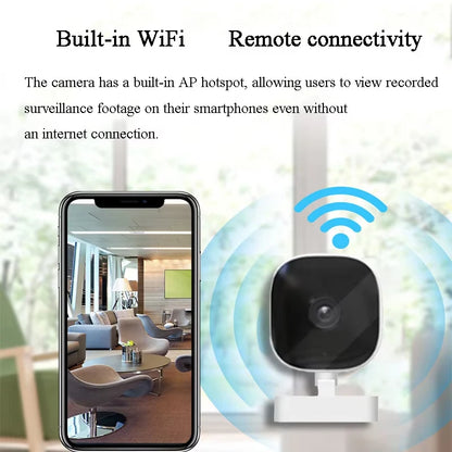New 4K Mini Security Camera WiFi Monitor IP65 Waterproof Full Color Night Vision Motion Detect Surveillance With 2 Way Audio