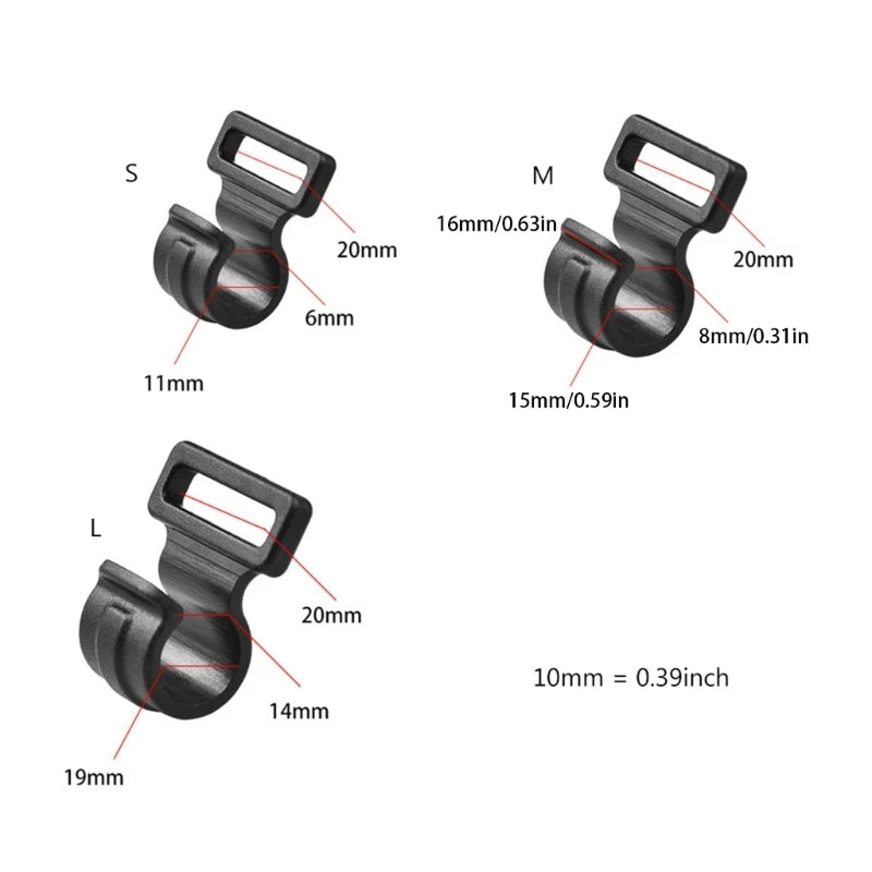 10pcs Tent Wind Rope Clamp Hooks Camping Carabiner Buckles Tent Tool Multifunction Hook Camping Equipment
