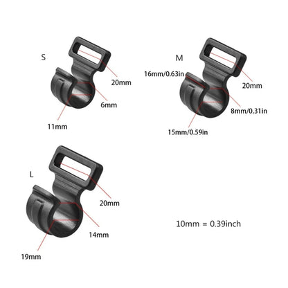 10pcs Tent Wind Rope Clamp Hooks Camping Carabiner Buckles Tent Tool Multifunction Hook Camping Equipment