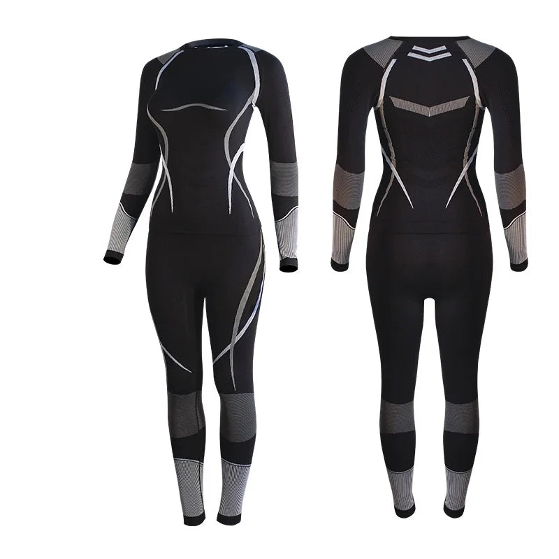 Goexplore Winter Ski Thermal Underwear Sets Men Women Sweat wicking Breathable Quick Dry Tracksuit Ski Thermo Long suit