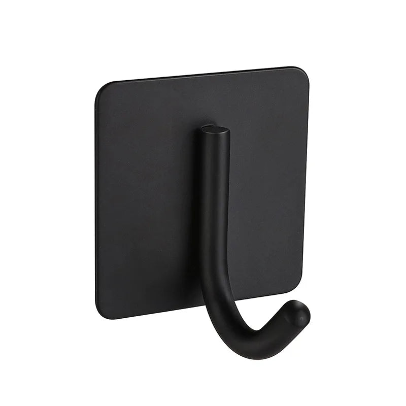 High Quality 304 Stainless Steel Self Adhesive Hooks Shower Bath Hook Kitchen Hanger Bathroom Hook Household Wall Hanger