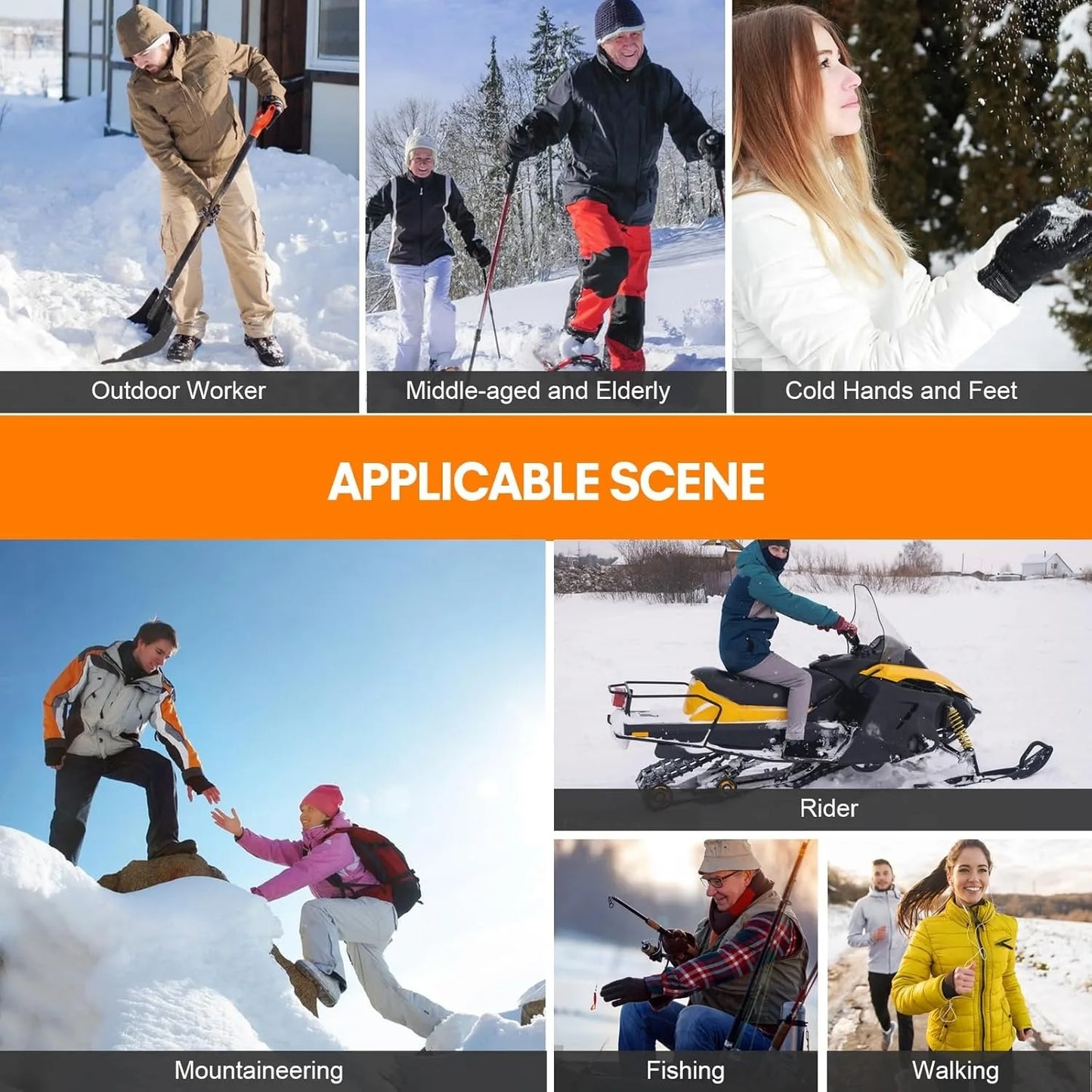 New Heated Socks for Men Women Rechargeable 6000mah Battery Electric Socks Winter Foot Warmer Outdoor Skiing Hunting Fishing