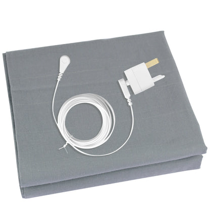 Grounding Bed Sheet with Organic Cotton Natural Wellness Healthy Earth Energy Mat