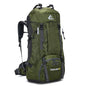 60L Camping Hiking Backpacks Men Outdoor Tourist Backpacks Nylon Sport Bag for Climbing Travelling with Rain Cover Free Knight