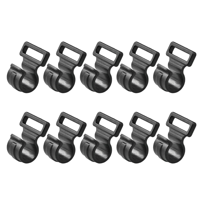 10pcs Tent Wind Rope Clamp Hooks Camping Carabiner Buckles Tent Tool Multifunction Hook Camping Equipment